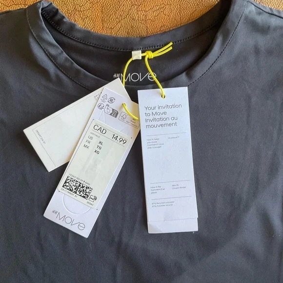 H&M Move Black Crop Top - Picture 2 of 5